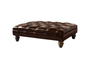 Monk | Large Bench Footstool | Antique Brown