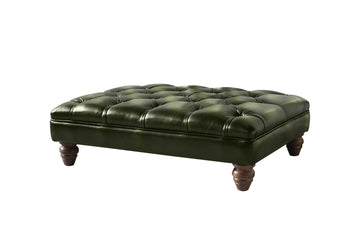 Monk | Large Bench Footstool | Antique Green