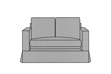 Kate | 2 Seater Extra Loose Cover | Capri Light Grey
