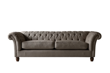 Grosvenor | 3 Seater Sofa | Heather Herringbone Mole