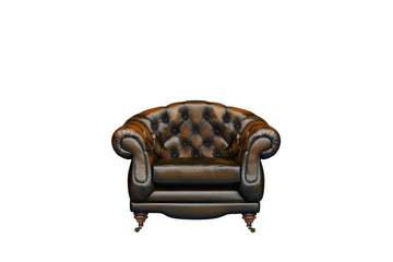 Regent | Club Chair | Antique Gold