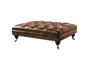 Regent | Large Bench Footstool | Antique Gold