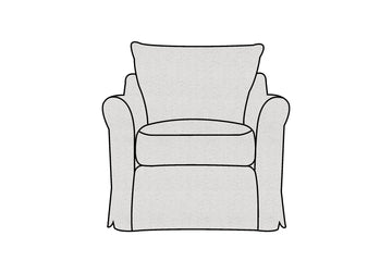 Alice | Armchair Extra Loose Cover | Marque Ivory