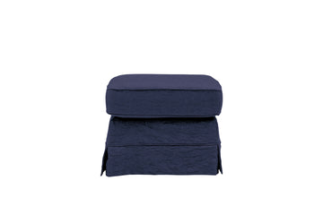 Albany | Footstool | Kingston Dark Blue