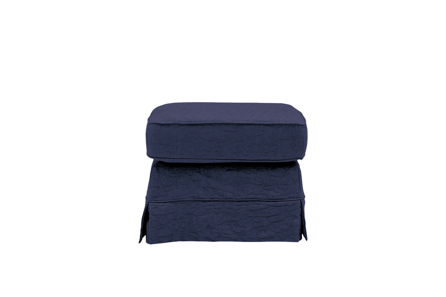 Albany | Footstool | Kingston Dark Blue