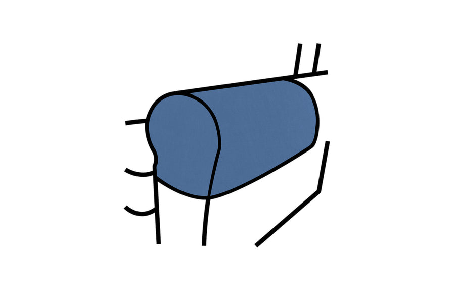 Positano | Armcaps (pair) | Capri Blue