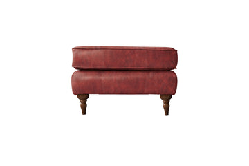 Burton | Footstool | Vintage Oxblood