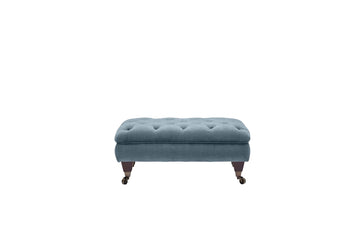 Hampton | Button Bench Footstool | Brunswick Teal