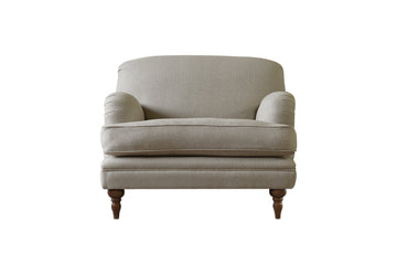 Jasper | Love Seat | Heather Herringbone Flax