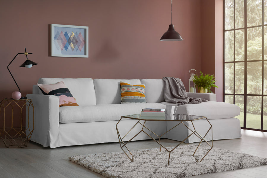 Kate | Chaise Sofa Option 1 | Capri Linen