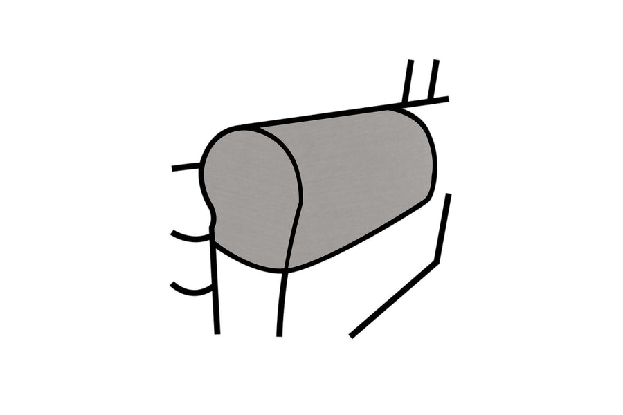 Newport | Armcaps (pair) | Capri Light Grey