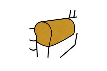 Bella | Armcaps (pair) | Opulence Saffron