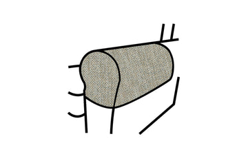 Chiswick | Armcaps (pair) | Gloria Aquaclean Stone Blue