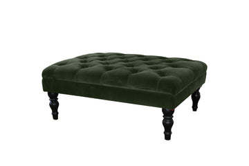 Morgan | Large Button Bench Footstool | Manolo Sage