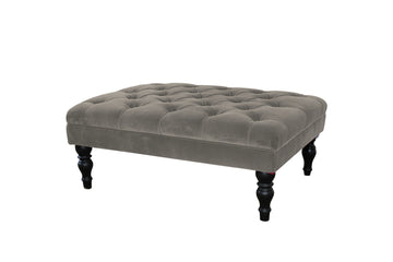 Morgan | Large Button Bench Footstool | Manolo Fog